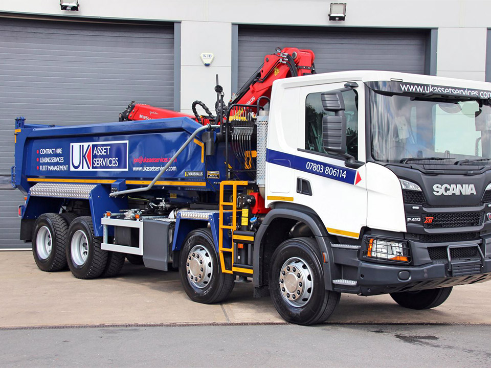 SCANIA XT 32T TIPPER GRAB